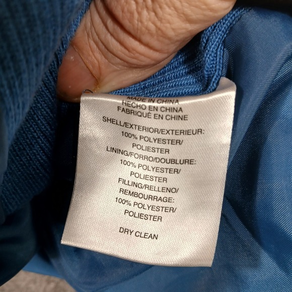 Jones‎ New York Signature Women's Size Small Blue Quilted Full Zip Vest - Picture 7 of 8